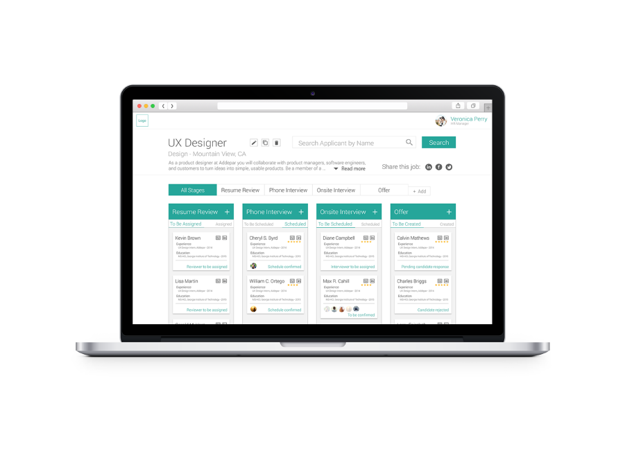 Applicant Tracking System, Tracking Interview Candidates