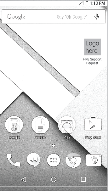 Wireframe, Quick access for ticket creation 1: Add widget on the home screen.